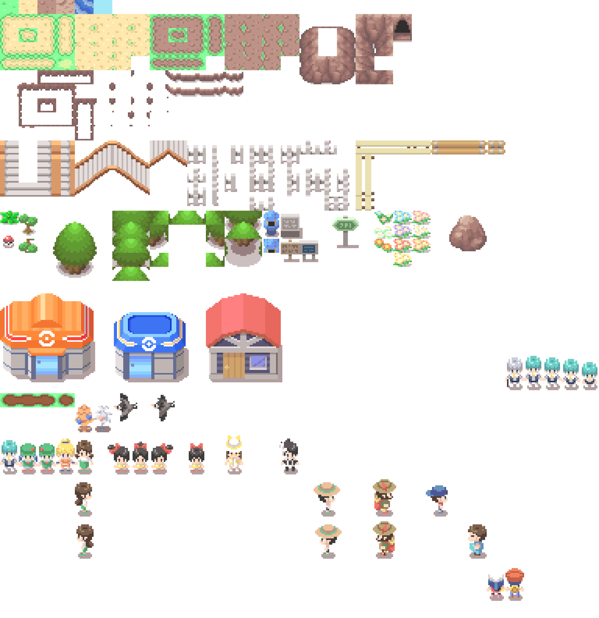 Pokémon DP Overworld Spritesheet